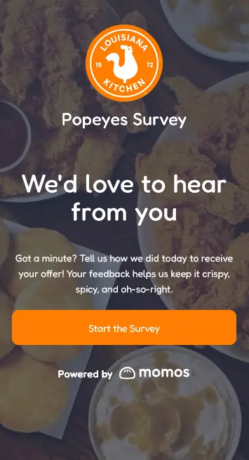 TellPopeyes Survey Site