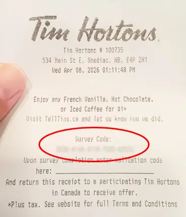 telltims survey code